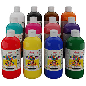 Tüm Renkler Parmak Boyası 12'li Set 12x500gr