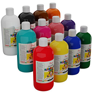 Tüm Renkler Parmak Boyası 12'li Set 12x500gr