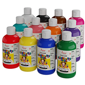 Tüm Renkler Parmak Boyası 12'li Set 12x250gr