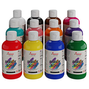 Tüm Renkler Akrilik Boya 12'li Set 12x250gr
