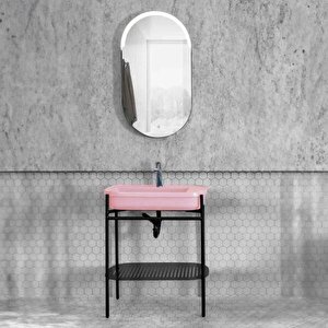 Lineart Sargas Banyo Dolabı 72 Cm Pembe