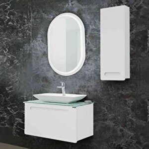 Lineart Glory Banyo Dolabı 80 Cm Beyaz