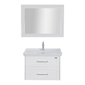 Lineart Frame Banyo Dolabı 80 Cm Beyaz