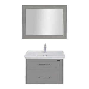Lineart Frame Banyo Dolabı 80 Cm Sahra