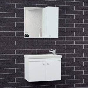 Lineart İnci Banyo Dolabı 60 Cm Beyaz