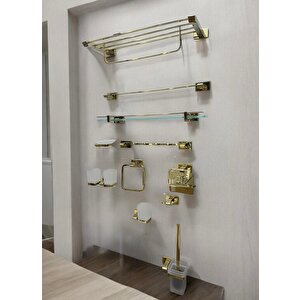 Lüks Gold Banyo Aksesuar Seti 11 Parça