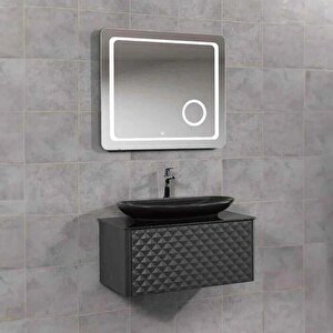 Lineart Golf Banyo Dolabı 80 Cm Füme