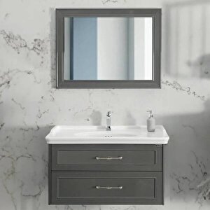 Lineart Frame Banyo Dolabı 80 Cm Füme