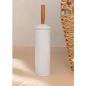 Stripe Tuvalet Fırçası Beyaz