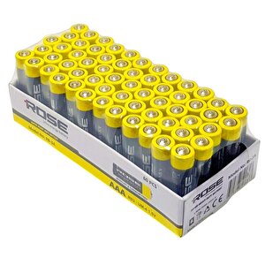 Rose Aaa İnce 1.5v Kalem Pil 60'li Paket