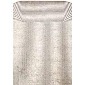 Cool Halı Design 03 Krem Bej Salon Halısı Geometrik Desen Sık Dokuma Modern Oturma Odası Halısı