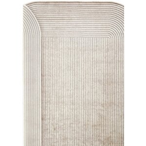 Cool Halı Design 03 Krem Bej Salon Halısı Geometrik Desen Sık Dokuma Modern Oturma Odası Halısı