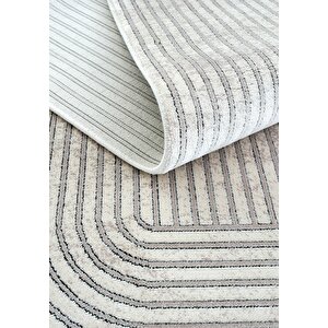 Cool Halı Design 03 Krem Bej Salon Halısı Geometrik Desen Sık Dokuma Modern Oturma Odası Halısı