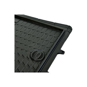 Jeep Compas Havuzlu Oto Paspas Race Serisi Kesilebilir Model Siyah