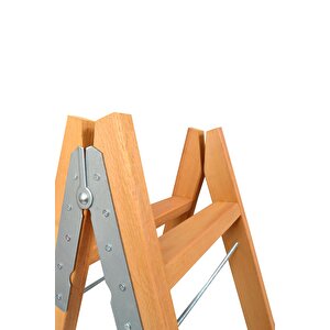 Buse 3 Basamakli A Ti̇pi̇ Katlanir Gürgen Ahşap Merdi̇ven 110cm