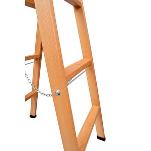 Buse 3 Basamakli A Ti̇pi̇ Katlanir Gürgen Ahşap Merdi̇ven 110cm