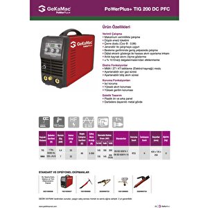 Plus Tig 200 Dc Pfc Tig/argon Kaynak Makinesi