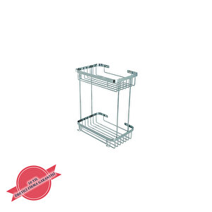 İgk Yapi - Çelik Banyo Taci İkili Şampuanlık 23x15cm 304 (p10-029)