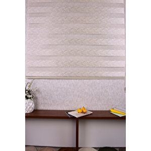 Gold Düz Etek Dilimsiz Ds 11802 V4 Zebra Stor Güneşlik Perde 220x240 cm