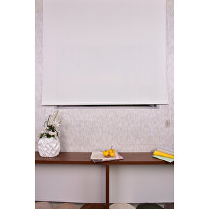 Ekru Karartma Düz Etek Dilimsiz Ds-screen 1 Blackout Zebra Stor Güneşlik Perde 80x200 cm