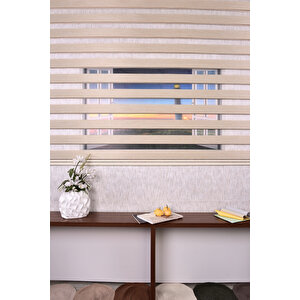 Gold Düz Etek Dilimsiz Ds 10687 Vh2 Zebra Stor Güneşlik Perde 220x260 cm