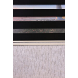 Siyah Düz Etek Dilimsiz Siyah 10687 V10 Zebra Stor Güneşlik Perde 80x220 cm