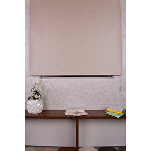 Cappuccino Simli Düz Etek Dilimsiz İp Sr Cappuccino Zebra Stor Güneşlik Perde 80x220 cm