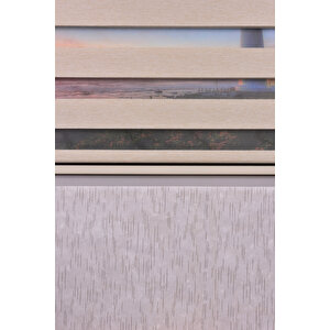 Krem Düz Etek Dilimsiz Ds 614-h6 Zebra Stor Güneşlik Perde 50x50 cm