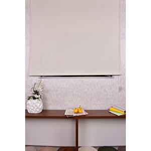 Krem Karartma Düz Etek Dilimsiz Ds-screen 2 Blackout Zebra Stor Güneşlik Perde 120x240 cm