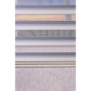 Lacivert Pliseli Etek Dilimsiz Ds 10685-v11 Zebra Stor Güneşlik Perde 80x260 cm