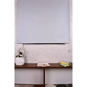 Gri Simli Düz Etek Dilimsiz İp 1080 Sr Zebra Stor Güneşlik Perde 100x200 cm