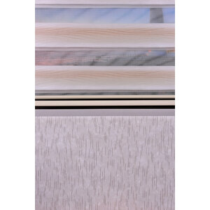 Krem Kendinden Desenli Etek Dilimsiz Ds 11714-v1 Zebra Stor Güneşlik Perde 200x220 cm