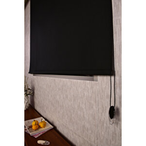 Siyah Karartma Düz Etek Dilimsiz Ds-screen 13 Blackout Zebra Stor Güneşlik Perde 50x50 cm