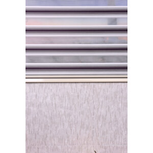 Ekru-mor Pliseli Etek Dilimsiz 10671-v5 Zebra Stor Güneşlik Perde 100x200 cm