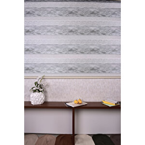 Gri Düz-pliseli Etek Dilimsiz 10790-v11 Zebra Stor Güneşlik Perde 100x260 cm