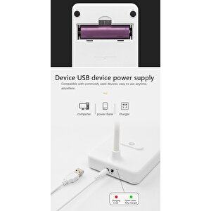 Ledli Dokunmatik Masa Lambası 3 Kademeli Akrobat Şarjlı Ve Usb Masa Lambası Katlanabilir 30 Ledli Ma