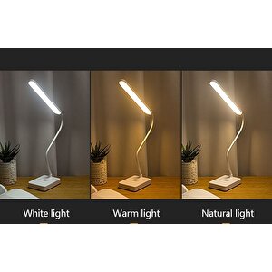 Ledli Dokunmatik Masa Lambası 3 Kademeli Akrobat Şarjlı Ve Usb Masa Lambası Katlanabilir 30 Ledli Ma
