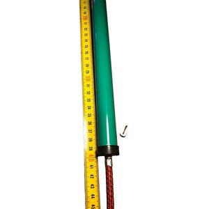 Top Pompası Bisiklet Pompası  Taşınabilir İnce El Pompası 40 Cm Metal Yeşil Pompa