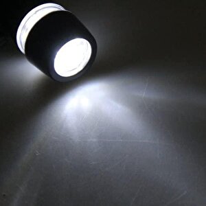 Led Bisiklet Lambası Feneri Ön Far Işık Aydınlatma ( Pil Dahil) Siyah Renk