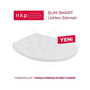 Nkp Slim Smart Thermoplast Yavaş Kapanan Klozet Kapağı Nkp0302