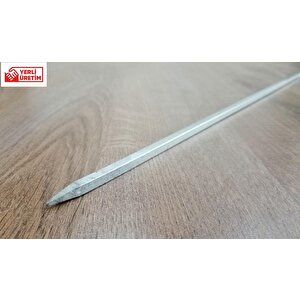 Patlıcan Kebap Şişi Sebze Şişi Transmisyon Demir 8 Mm Kare Kalınlık (10 Adet)