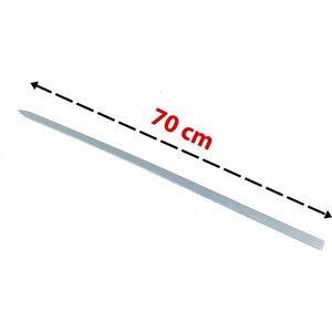 Adana Kebap Şiş Silme Demir 70cm Uzunluk 3mm Kalınlık (10 Adet) 2cm En