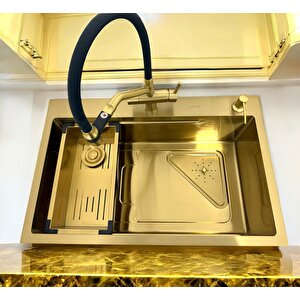 Class Şef 2025 Premium Gold  Arıtmalı Eviye 72x46 Cm