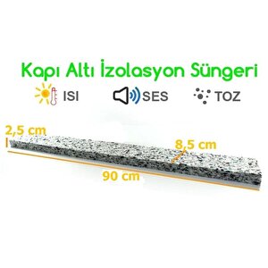 Yapışkanlı Kapı Altı Isı Yalıtım Süngeri Eşik Süngeri 4 Adet
