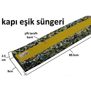 Yapışkanlı Kapı Altı Isı Yalıtım Süngeri Eşik Süngeri 4 Adet