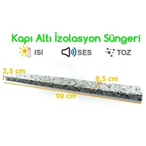 Yapışkanlı Kapı Altı Isı Yalıtım Süngeri Eşik Süngeri 4 Adet