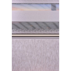 Grej Düz Etek Dilimsiz Ds 11746 V3 Zebra Stor Güneşlik Perde 180x240 cm