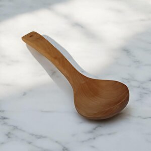 Ahşap Kepçe Kaşık Büyük Boy Ahşap Uzun Saplı Kaşık 28 Cm Ahşap Tahta Kaşık Yemek Kaşığı