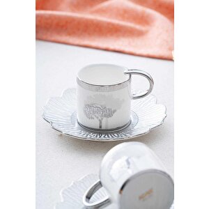 Hadeon Silver 6 Kişilik Kahve Fincanı Takımı Hxf-06800