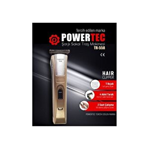 Powertec Tr558  Şarjlı Sakal Traş Makinesi